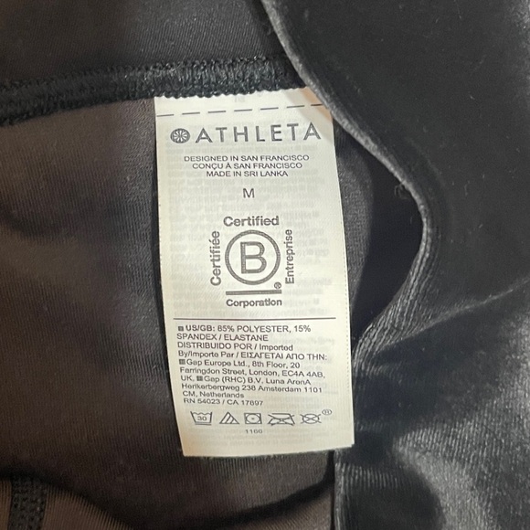 Athelta Elation Velvet Full Length Activewear Tights Leggings Women's Medium - Picture 8 of 9